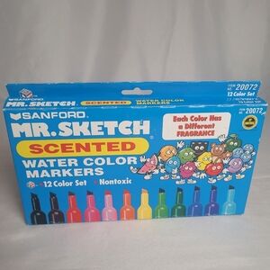 Vintage 1998 Sanford Mr. Sketch Scented Water Color Markers Non Toxic Working